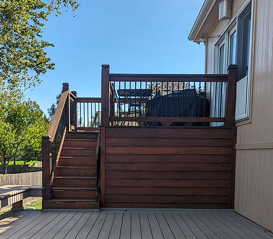 Deck before restoration